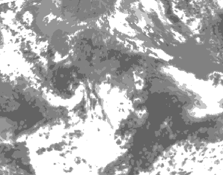 GDPS total cloud 126 hour forecast chart for Canada based on 2026/05/20 0000Z data