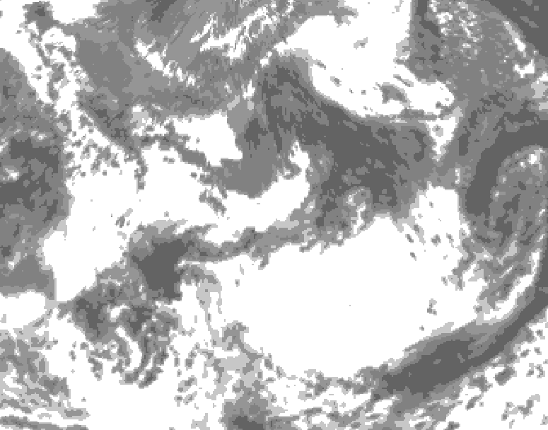 GDPS total cloud 192 hour forecast chart for Canada based on 2026/05/20 0000Z data