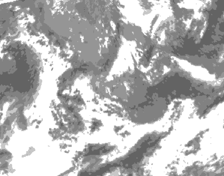 GDPS total cloud 006 hour forecast chart for Canada based on 2026/05/20 1200Z data