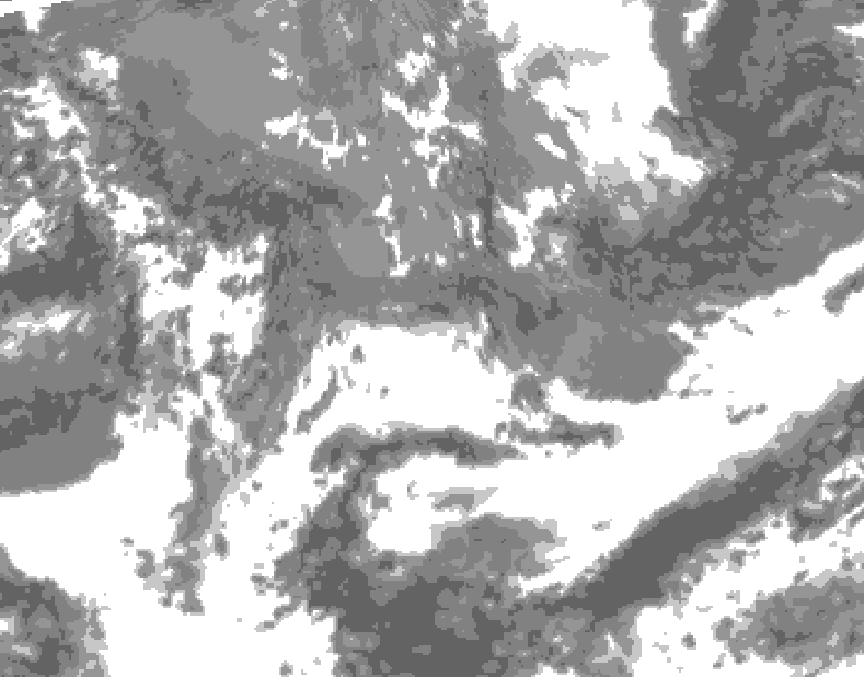 GDPS total cloud 042 hour forecast chart for Canada based on 2026/05/20 1200Z data