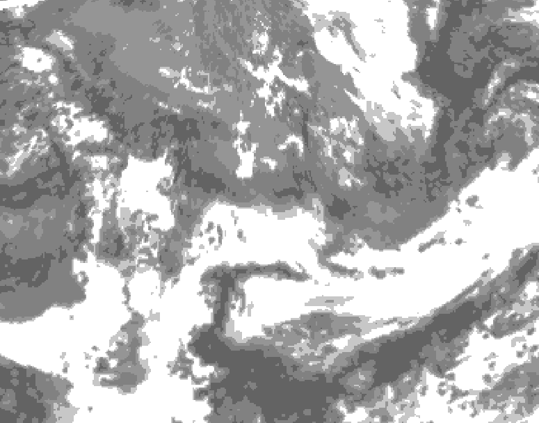 GDPS total cloud 048 hour forecast chart for Canada based on 2026/05/20 1200Z data