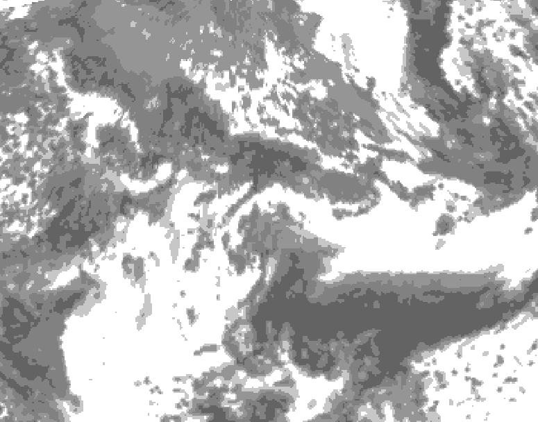 GDPS total cloud 078 hour forecast chart for Canada based on 2026/05/20 1200Z data
