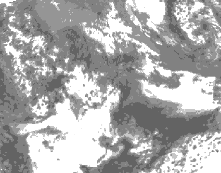 GDPS total cloud 096 hour forecast chart for Canada based on 2026/05/20 1200Z data