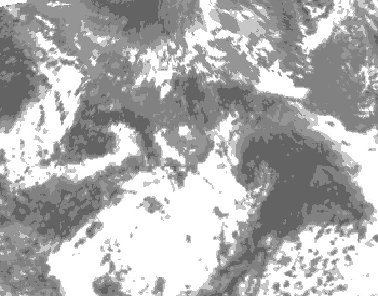 GDPS total cloud 126 hour forecast chart for Canada based on 2026/05/20 1200Z data