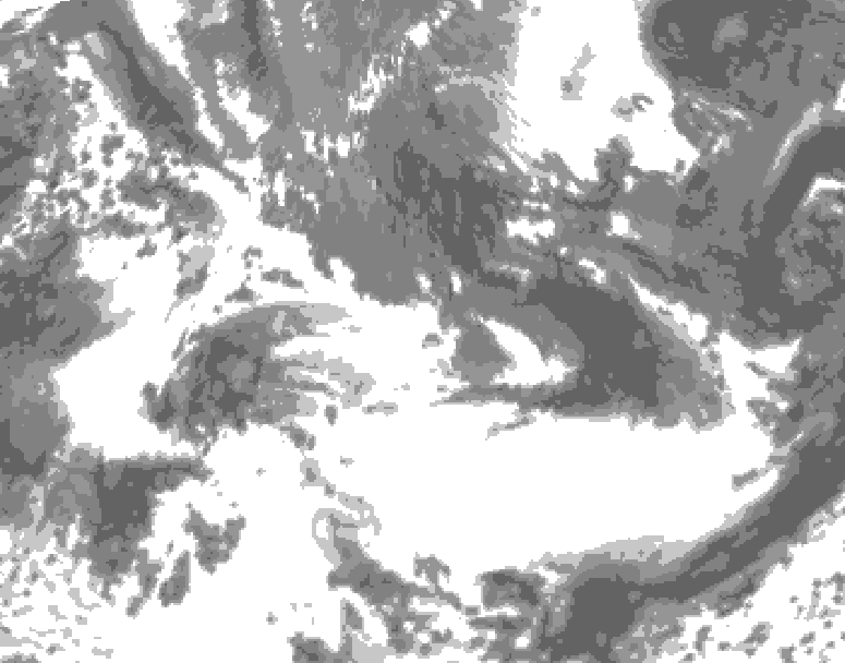 GDPS total cloud 186 hour forecast chart for Canada based on 2026/05/20 1200Z data