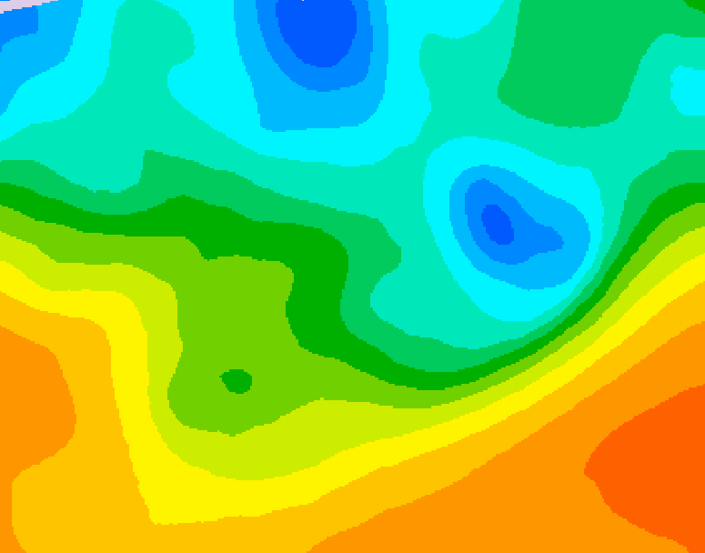 GDPS 500 millibar geopotential height 006 hour forecast chart for Canada based on 2026/05/21 0000Z data