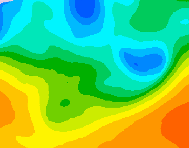 GDPS 500 millibar geopotential height 012 hour forecast chart for Canada based on 2026/05/21 0000Z data