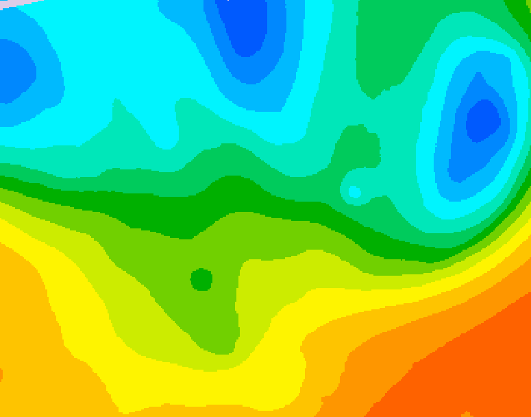 GDPS 500 millibar geopotential height 042 hour forecast chart for Canada based on 2026/05/21 0000Z data