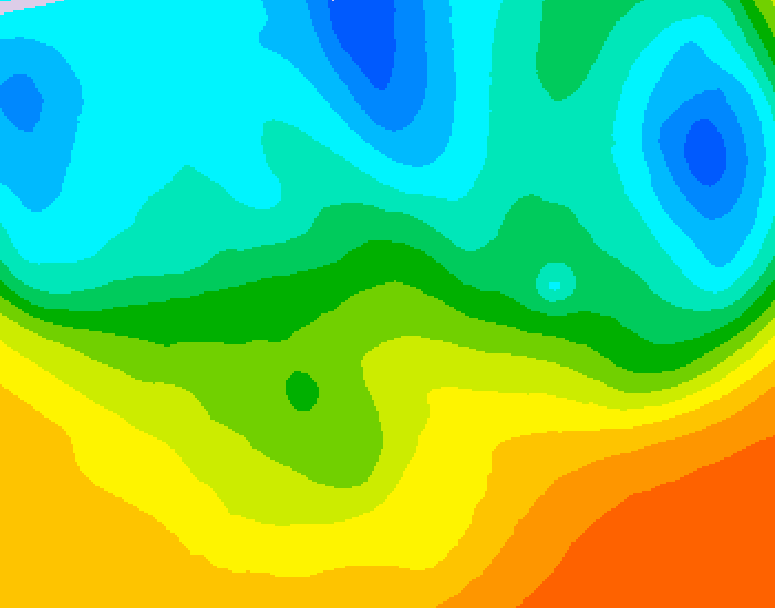 GDPS 500 millibar geopotential height 054 hour forecast chart for Canada based on 2026/05/21 0000Z data