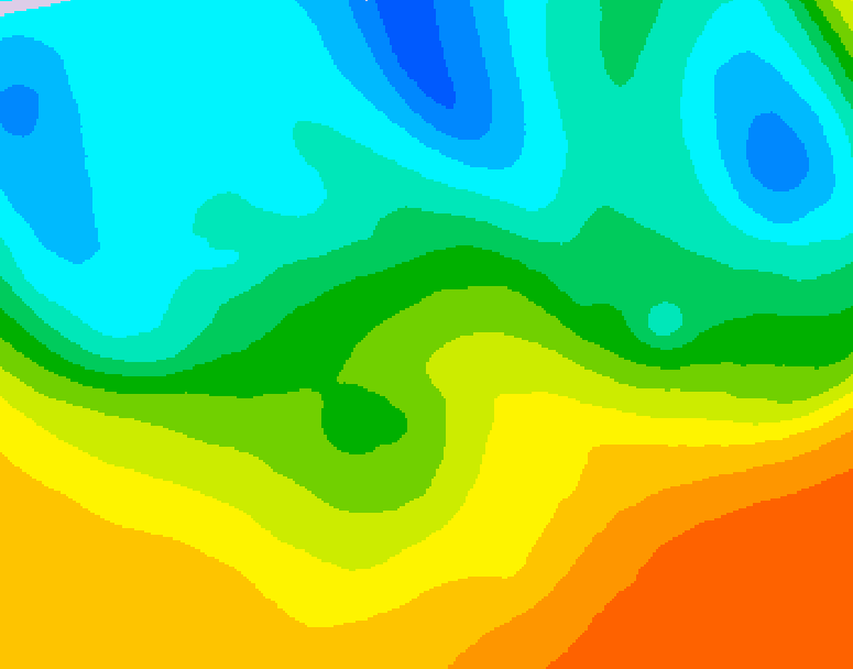 GDPS 500 millibar geopotential height 066 hour forecast chart for Canada based on 2026/05/21 0000Z data