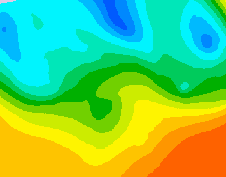 GDPS 500 millibar geopotential height 072 hour forecast chart for Canada based on 2026/05/21 0000Z data