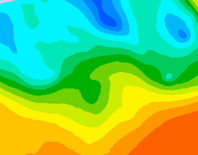 GDPS 500 millibar geopotential height 078 hour forecast chart for Canada based on 2026/05/21 0000Z data