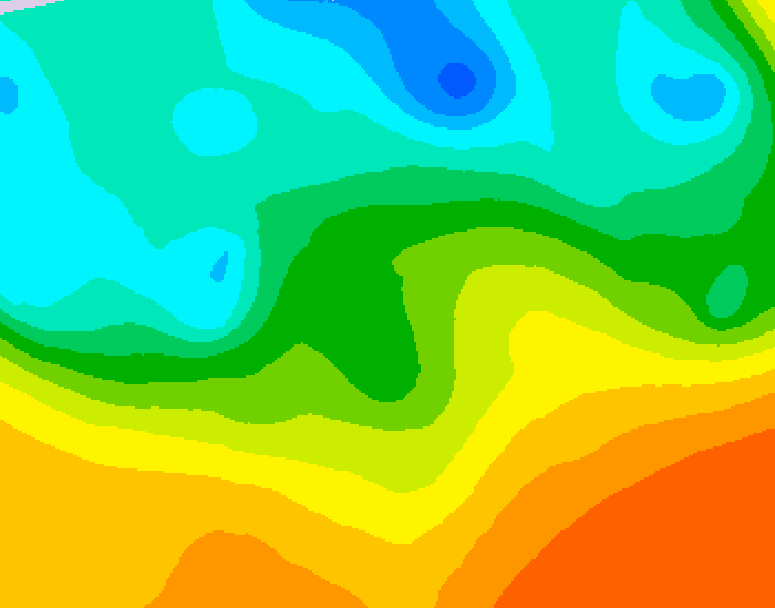 GDPS 500 millibar geopotential height 090 hour forecast chart for Canada based on 2026/05/21 0000Z data