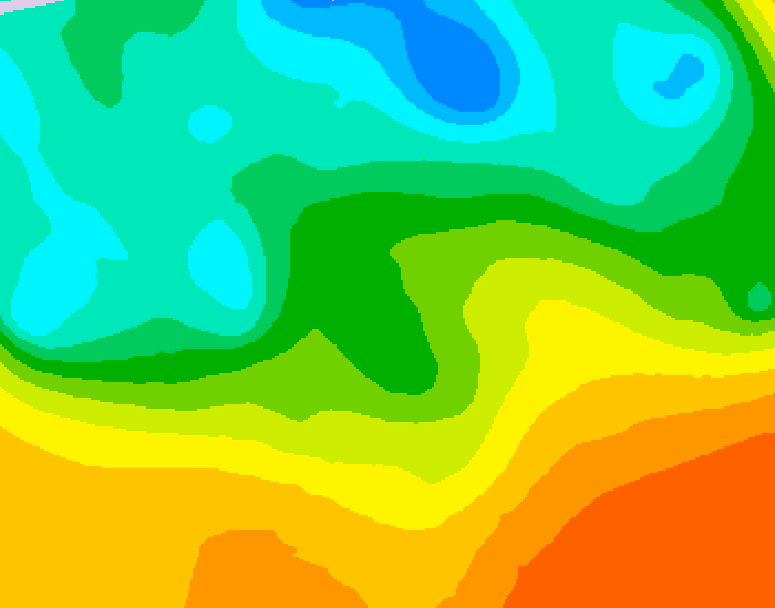 GDPS 500 millibar geopotential height 096 hour forecast chart for Canada based on 2026/05/21 0000Z data