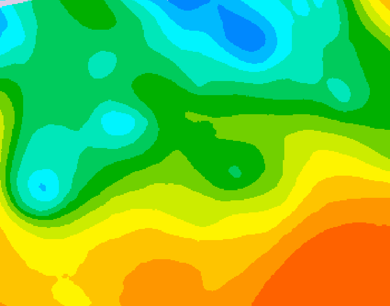 GDPS 500 millibar geopotential height 114 hour forecast chart for Canada based on 2026/05/21 0000Z data