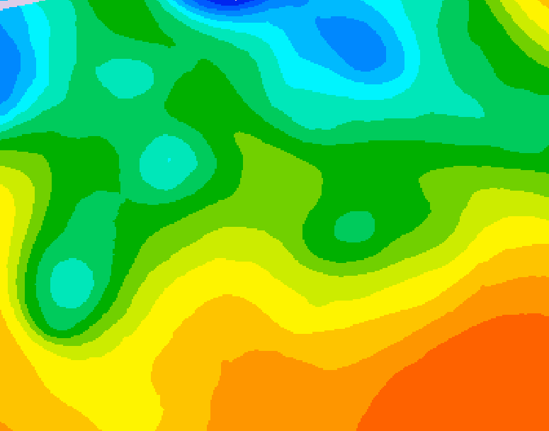 GDPS 500 millibar geopotential height 126 hour forecast chart for Canada based on 2026/05/21 0000Z data