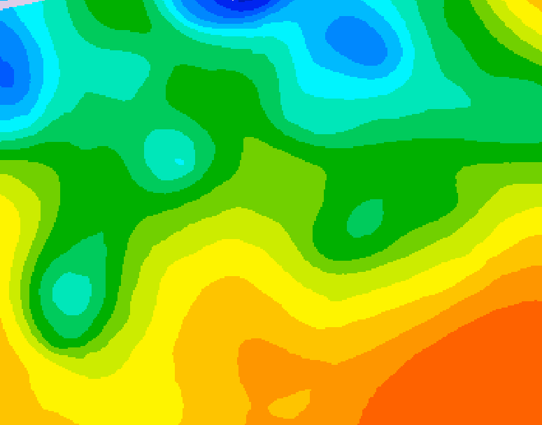 GDPS 500 millibar geopotential height 132 hour forecast chart for Canada based on 2026/05/21 0000Z data
