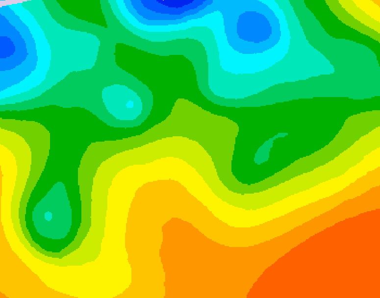 GDPS 500 millibar geopotential height 138 hour forecast chart for Canada based on 2026/05/21 0000Z data