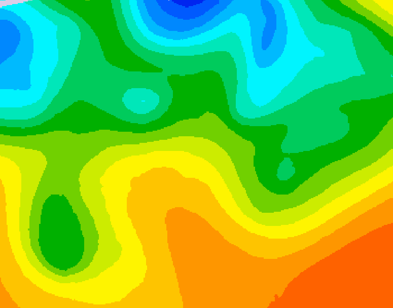 GDPS 500 millibar geopotential height 150 hour forecast chart for Canada based on 2026/05/21 0000Z data