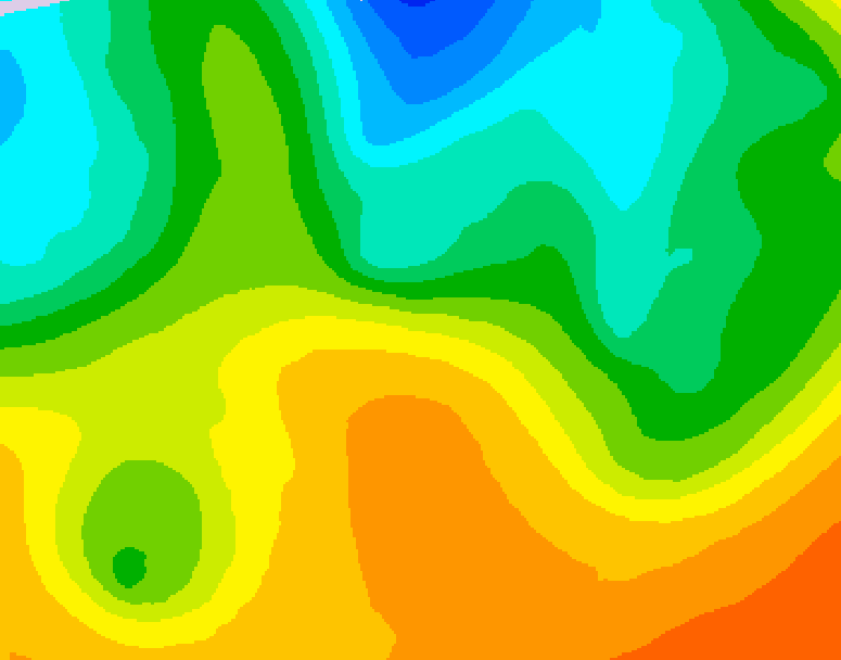 GDPS 500 millibar geopotential height 174 hour forecast chart for Canada based on 2026/05/21 0000Z data