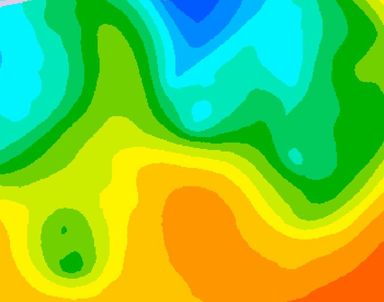 GDPS 500 millibar geopotential height 180 hour forecast chart for Canada based on 2026/05/21 0000Z data