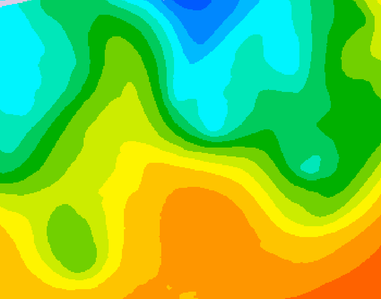 GDPS 500 millibar geopotential height 186 hour forecast chart for Canada based on 2026/05/21 0000Z data