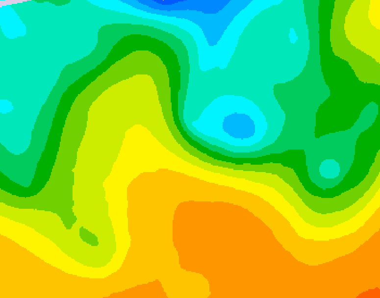 GDPS 500 millibar geopotential height 198 hour forecast chart for Canada based on 2026/05/21 0000Z data