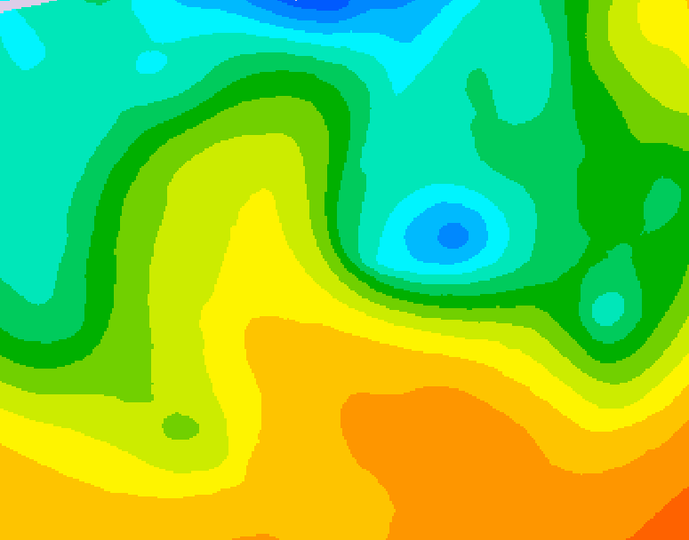 GDPS 500 millibar geopotential height 204 hour forecast chart for Canada based on 2026/05/21 0000Z data