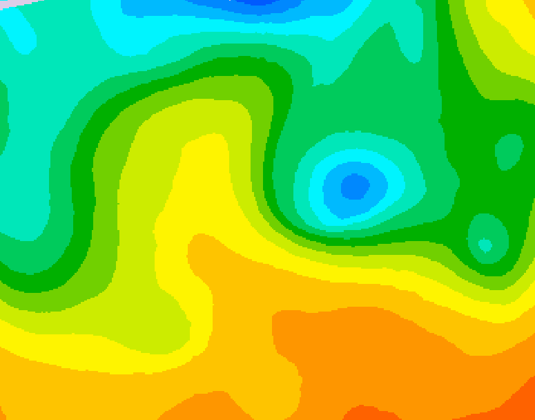 GDPS 500 millibar geopotential height 210 hour forecast chart for Canada based on 2026/05/21 0000Z data