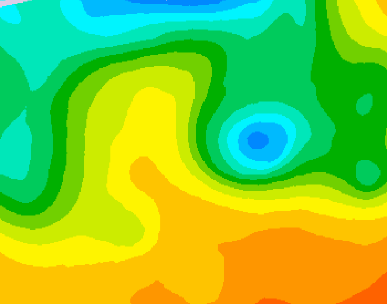 GDPS 500 millibar geopotential height 216 hour forecast chart for Canada based on 2026/05/21 0000Z data