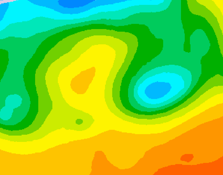 GDPS 500 millibar geopotential height 234 hour forecast chart for Canada based on 2026/05/21 0000Z data