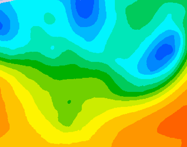 GDPS 500 millibar geopotential height 018 hour forecast chart for Canada based on 2026/05/21 1200Z data