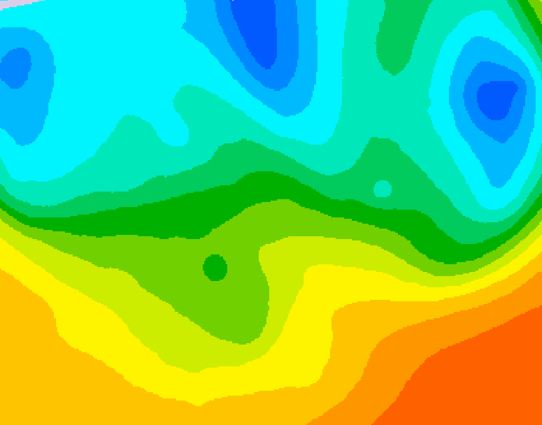 GDPS 500 millibar geopotential height 042 hour forecast chart for Canada based on 2026/05/21 1200Z data