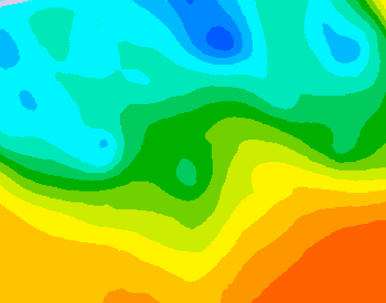 GDPS 500 millibar geopotential height 072 hour forecast chart for Canada based on 2026/05/21 1200Z data
