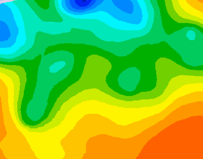 GDPS 500 millibar geopotential height 114 hour forecast chart for Canada based on 2026/05/21 1200Z data