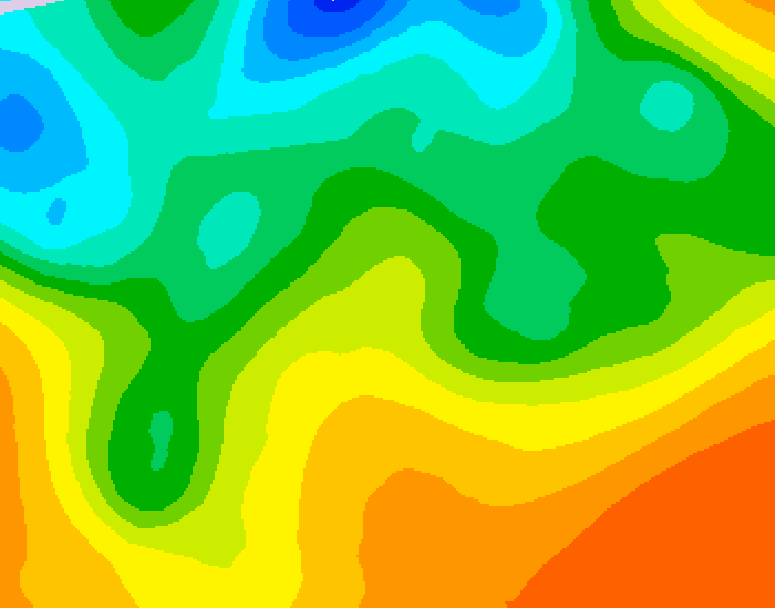 GDPS 500 millibar geopotential height 126 hour forecast chart for Canada based on 2026/05/21 1200Z data