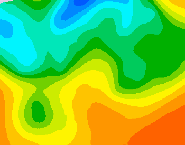 GDPS 500 millibar geopotential height 138 hour forecast chart for Canada based on 2026/05/21 1200Z data