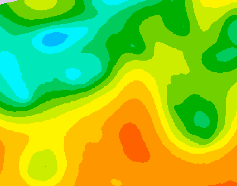 GDPS 500 millibar geopotential height 180 hour forecast chart for Canada based on 2026/05/21 1200Z data