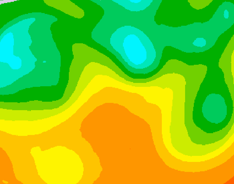 GDPS 500 millibar geopotential height 222 hour forecast chart for Canada based on 2026/05/21 1200Z data