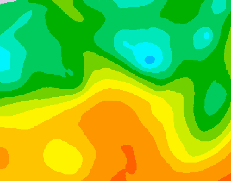 GDPS 500 millibar geopotential height 234 hour forecast chart for Canada based on 2026/05/21 1200Z data