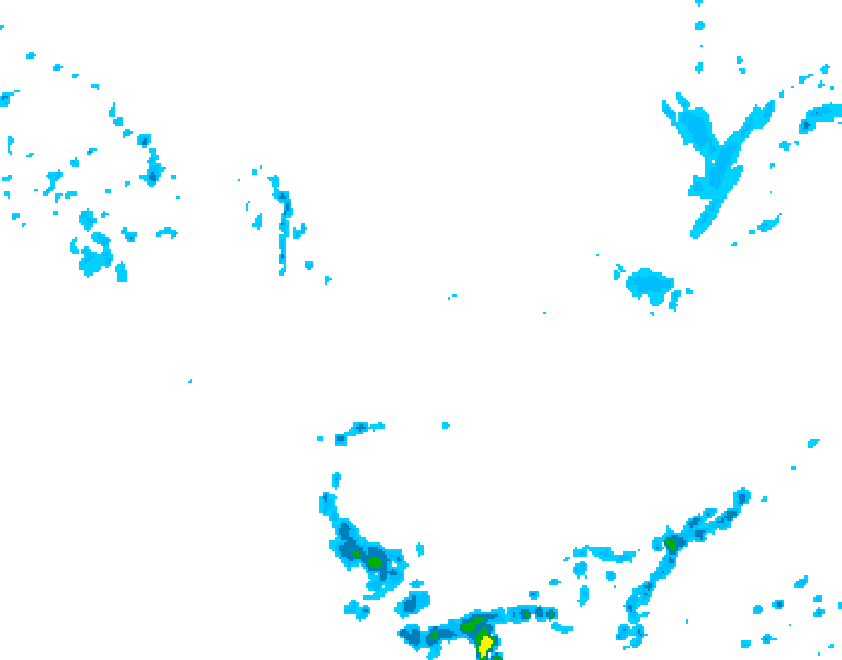 GDPS precipitation 036 hour forecast chart for Canada based on 2026/05/21 0000Z data