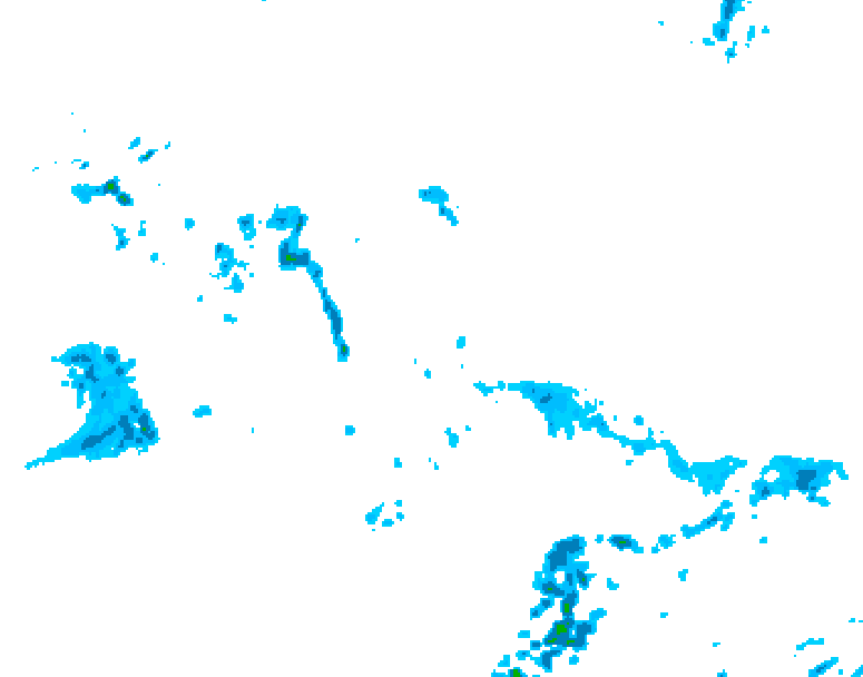 GDPS precipitation 102 hour forecast chart for Canada based on 2026/05/21 0000Z data