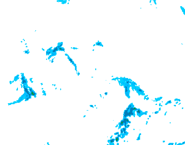 GDPS precipitation 108 hour forecast chart for Canada based on 2026/05/21 0000Z data