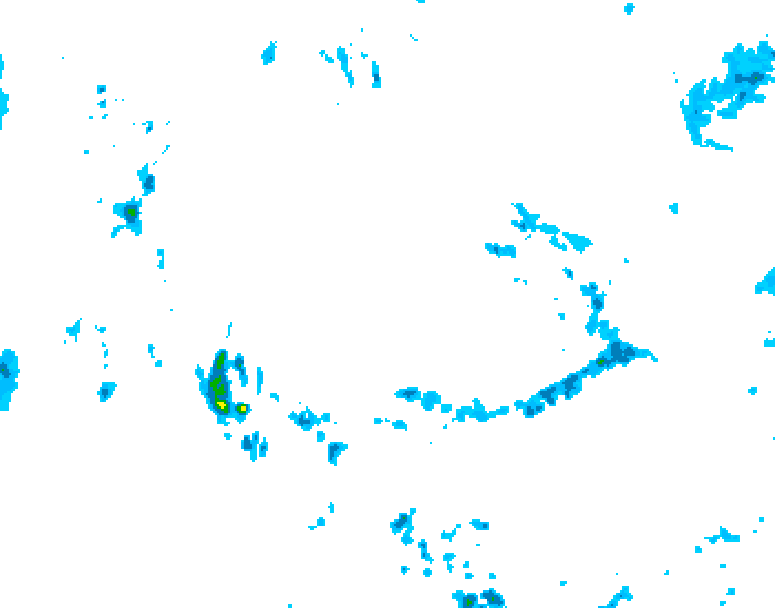 GDPS precipitation 222 hour forecast chart for Canada based on 2026/05/21 0000Z data