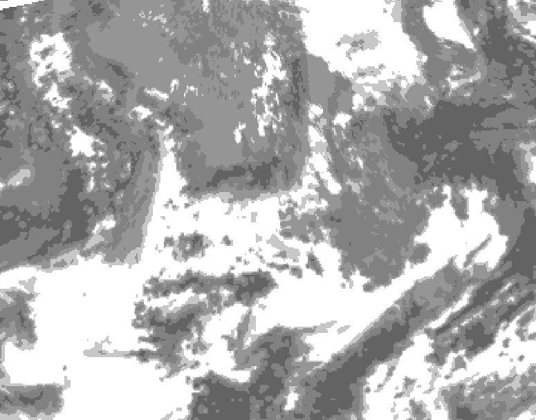 GDPS total cloud 012 hour forecast chart for Canada based on 2026/05/21 0000Z data