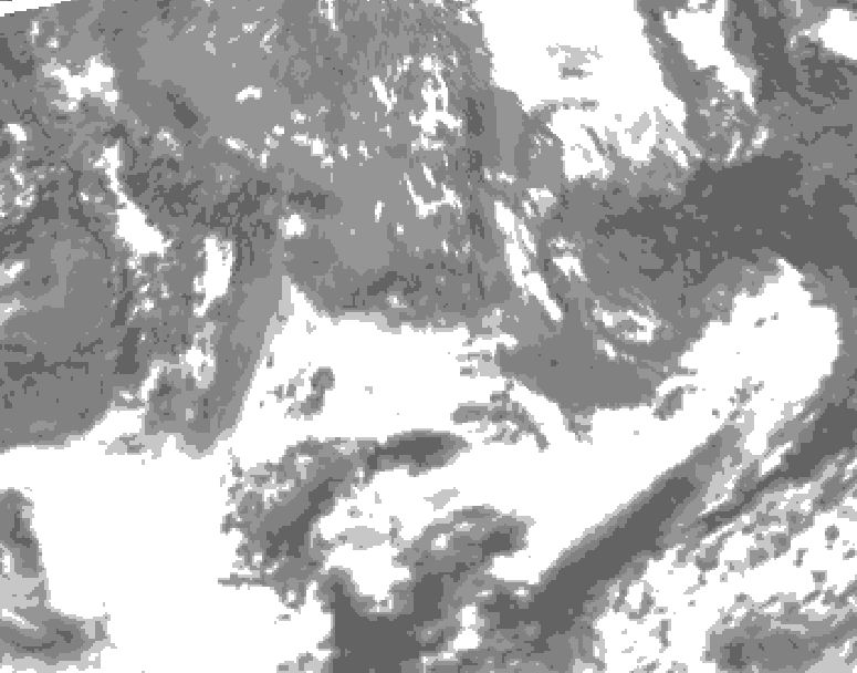 GDPS total cloud 018 hour forecast chart for Canada based on 2026/05/21 0000Z data
