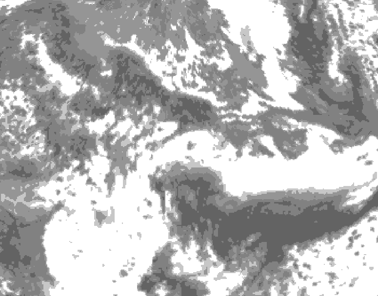 GDPS total cloud 066 hour forecast chart for Canada based on 2026/05/21 0000Z data