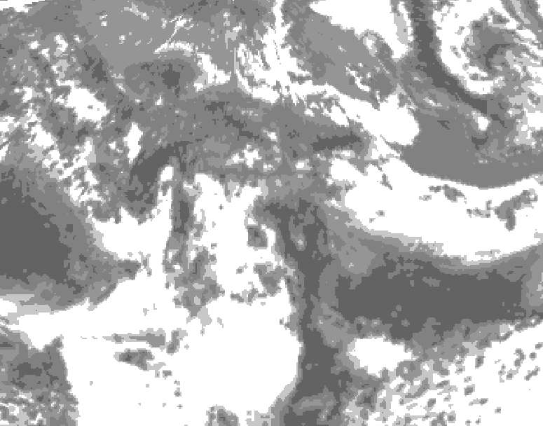 GDPS total cloud 090 hour forecast chart for Canada based on 2026/05/21 0000Z data