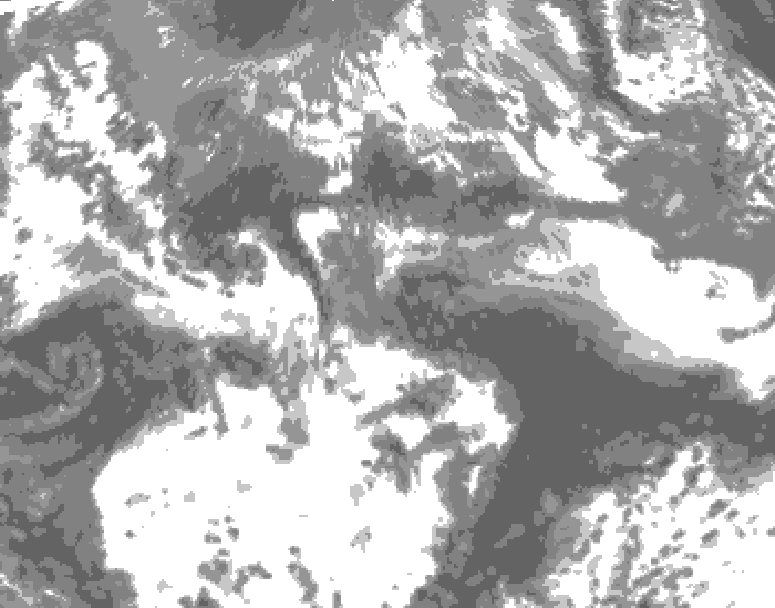 GDPS total cloud 108 hour forecast chart for Canada based on 2026/05/21 0000Z data