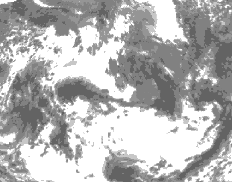 GDPS total cloud 198 hour forecast chart for Canada based on 2026/05/21 0000Z data